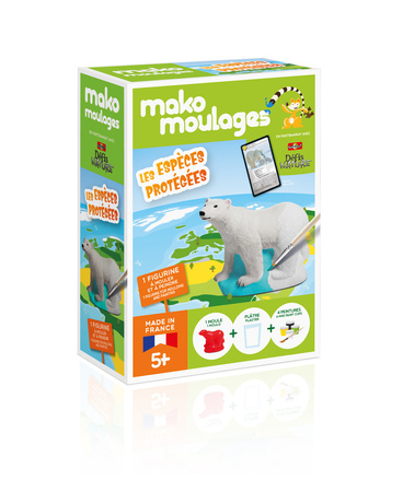 Mako Figurki Niedźwiedź Polarny 39062 Gipsowe Figurki dla Dzieci