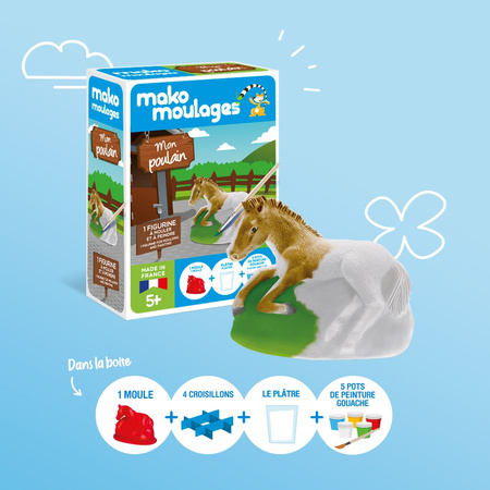 Mako Figurki Kucyk 39110 Gipsowe Figurki dla Dzieci