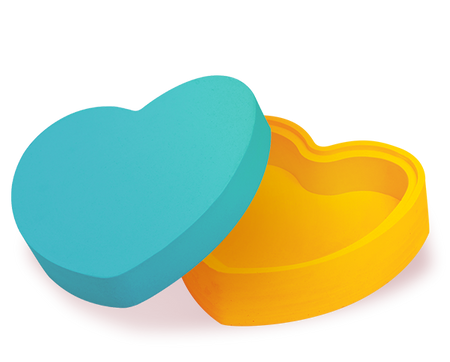 Mako Creations Zestaw Szkatułka-Serce Gipsowe Figurki dla Dzieci 39094