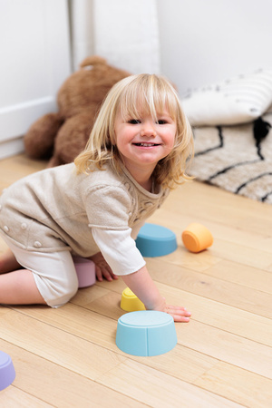 OPPI STAK kreatywny silikonowy zestaw konstrukcyjny 8 elementów 12m +