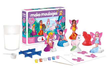 Mako Figurki Zestaw Wróżki Gipsowe Figurki dla Dzieci 39024