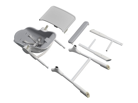 Krzesełko do karmienia kolor CIEMNOSZARY Cocoon Z, ORIBEL ICE GREY