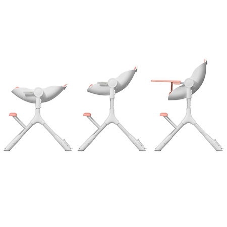 Krzesełko do karmienia kolor RÓŻOWY Cocoon Z, ORIBEL COTTON CANDY PINK