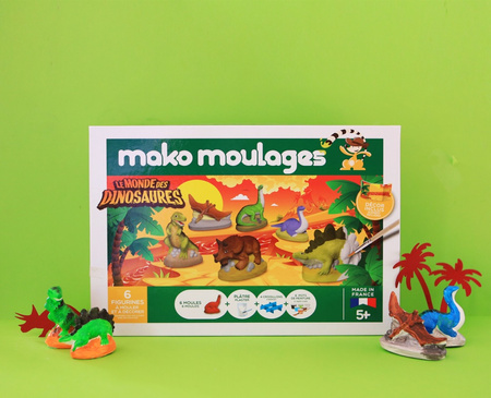 Mako Figurki Świat Dinozaurów Gipsowe Figurki dla Dzieci 39018