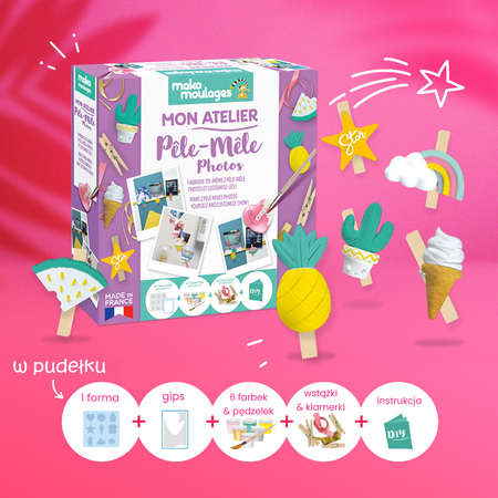 Promocja -6% Zestaw 28 sztuk potrójnych i DECO Mako Moulages ( 7 x 4 sztuki ) Gipsowe Figurki dla Dzieci