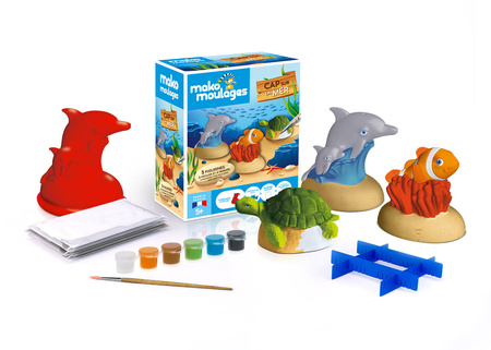 Mako Figurki Morskie Zwierzęta 39048 Gipsowe Figurki dla Dzieci