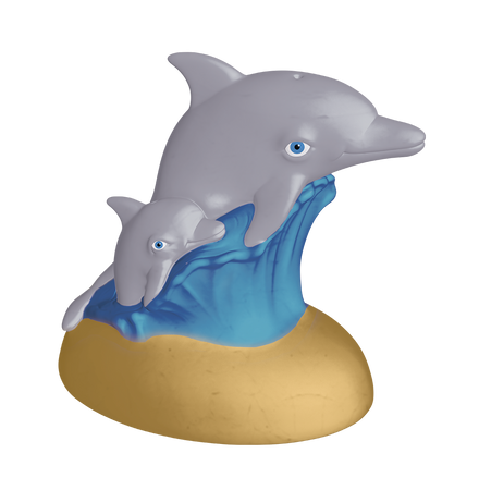 Mako Figurki Delfin 39116 Gipsowe Figurki dla Dzieci