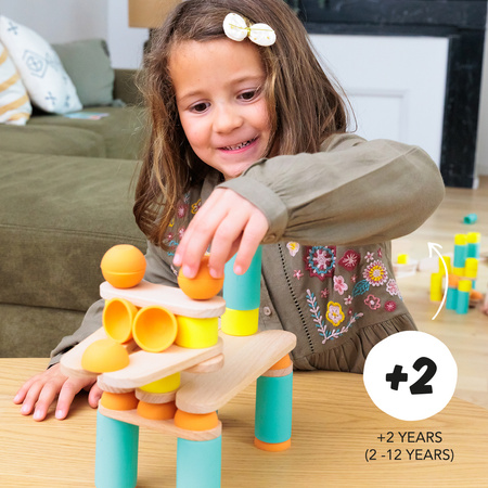 OPPI STIX 108 elementów - kreatywny zestaw konstrukcyjny 2+