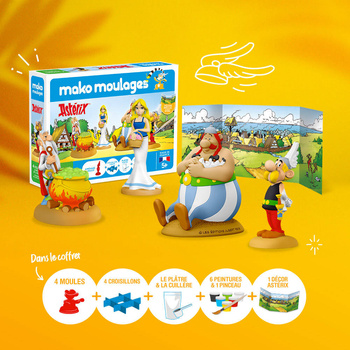 Mako Figurki Asterix i Obelix Wioska Galów Gipsowe Figurki dla Dzieci 39089