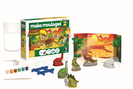 Mako Figurki Świat Dinozaurów Gipsowe Figurki dla Dzieci 39018