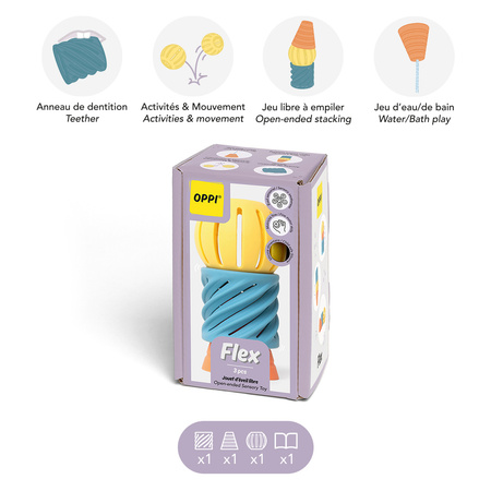 OPPI FLEX kreatywna silikonowa zabawka sensoryczna 0+