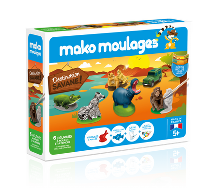 Mako Figurki Wyprawa Na Sawannę Gipsowe Figurki dla Dzieci 39010