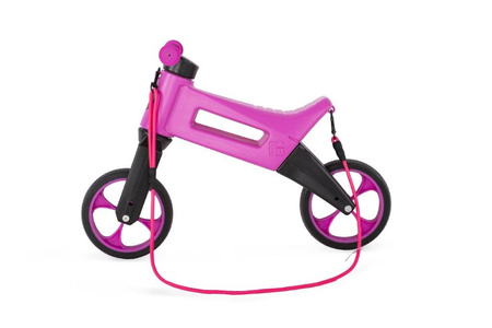 FWRider Super Sport 516538 Kolor: Violet / fioletowy z fioletowymi felgami Rowerek biegowy Jeździk 2w1 Ciche koła + Pasek do noszenia dla Rodzica