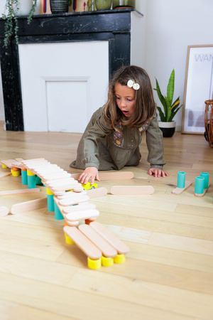 OPPI STIX 108 elementów - kreatywny zestaw konstrukcyjny 2+