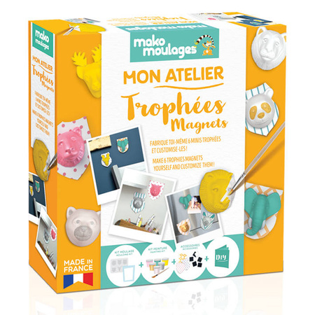 Mako Creations Zestaw Pracownia Magnesów Gipsowe Figurki dla Dzieci 39055