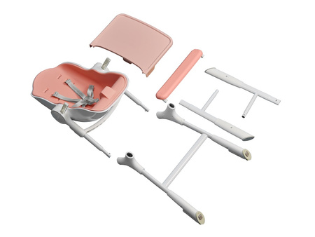 Krzesełko do karmienia kolor RÓŻOWY Cocoon Z, ORIBEL COTTON CANDY PINK