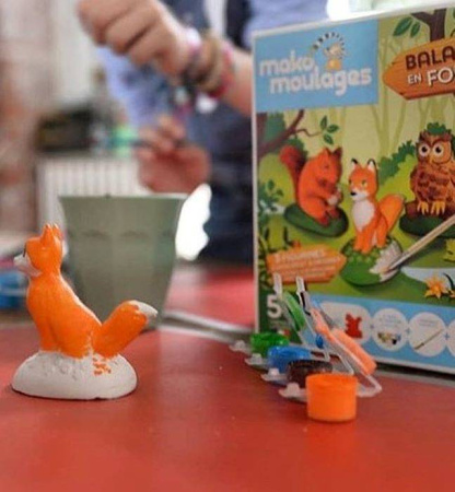 Mako Figurki Leśne Zwierzęta 39049 Gipsowe Figurki dla Dzieci