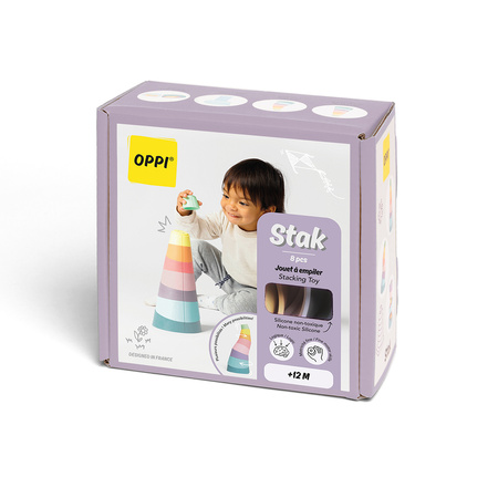 OPPI STAK kreatywny silikonowy zestaw konstrukcyjny 8 elementów 12m +